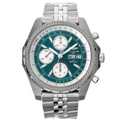 Breitling Men's 'Bentley Motors' Stainless Steel Chronograph Watch