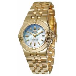 Breitling Women's 'Windrider Starliner' 18k Yellow Gold Quartz Watch