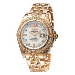 Breitling Women's 'Cockpit Lady' 18k Rose Gold Diamond Watch