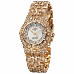 Breitling Women's 'Starliner' 18k Rose Gold Quartz Diamond Watch