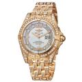 Breitling Women's 'Cockpit Lady' 18k Rose Gold Quartz Diamond Watch