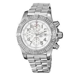 Breitling Men's 'Super Avenger' Stainless Steel Chronograph Watch
