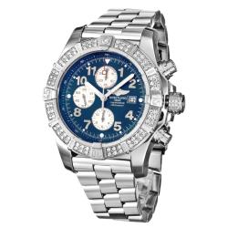 Breitling Men's 'Super Avenger' Stainless Steel Chronograph Watch