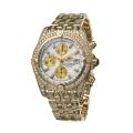 Breitling Men's 'Chronomat Evolution' 18k Yellow Gold Diamond Watch
