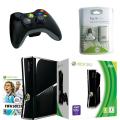 Xbox 360 Slim 250GB Console Wireless Controller Ultimate Bundle