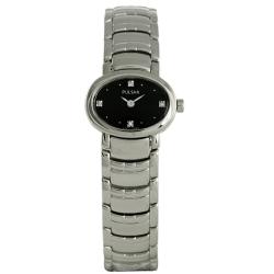 Pulsar Women's Base Metal Silvertone Crystal Watch