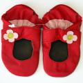 Baby Pie Red Flower Leather Girl's Shoes