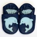 Baby Pie Blue Dolphin Leather Boy's Shoes