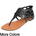 Misbehave by Adi Women's 'BROOM-4' Leatherette Thong Sandals