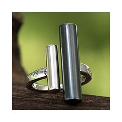Handmade Sterling Silver 'Parallel Lives' Cocktail Ring Mexico