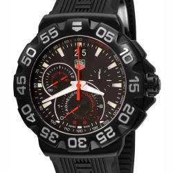 Tag Heuer Men's 'Formula 1 Grande Date' Black PVD Chronograph Watch