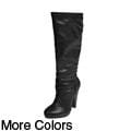 Journee Women's Knee-high Platform Slouch Boots