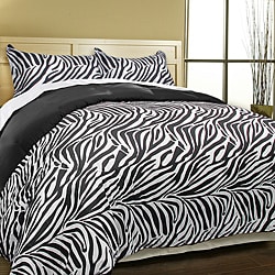 Luxury Zebra Microfiber 3-piece Duvet Cover Set