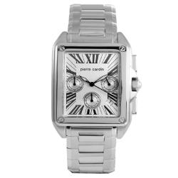 Pierre Cardin Men's 'Le Signe' Stainless Steel Silver Dial Watch
