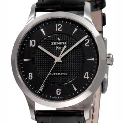 Zenith Men's 'Class Elite' Black Face Automatic Watch