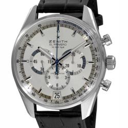 Zenith Men's 'El Primero' Silver Face Chronograph Watch