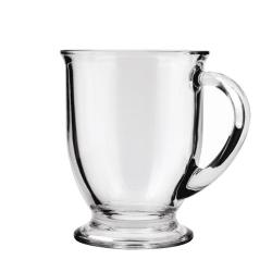 Glass Mugs | Large Mugs - Anchor Hocking 16-ounce Glass Cafe Mugs (Pack of 6)