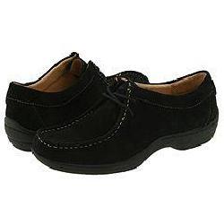 Softspots Sunny Black Suede Oxfords
