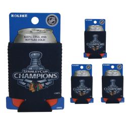 Chicago Blackhawks Stanley Cup Champion Can Koozies (Set of 4)