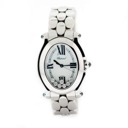 Chopard Women's Happy Sport Classic Diamond and Blue Sapphire Watch