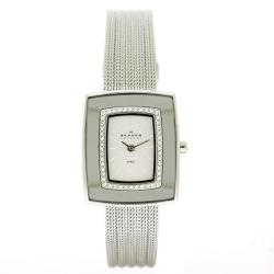 Skagen Women's Denmark Glitz with Swarovski Crystal Chrome Dial Watch