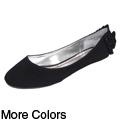 Bamboo by Journee Women's 'Scoot-73' Ruffled Flats