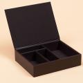 Impulse 4-compartment Brown Stationary Boxes (Pack of 10)