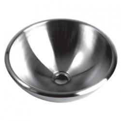 Brushed/ Polished Stainless Steel 15-inch Bathroom Vessel Sink