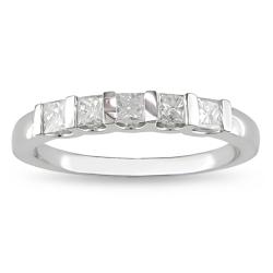 14k White Gold 1/2ct TDW Diamond Anniversary Ring (H-I, I2-I3)