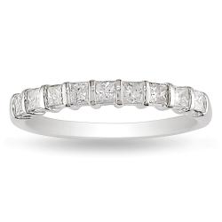 14k White Gold 1/2ct TDW Diamond Anniversary Ring (H-I, I2-I3)