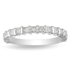 14k White Gold 3/4ct TDW Diamond Anniversary Ring (H-I, I2-I3)