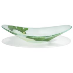 Peggy Karr Glass Magnolia 16-inch Oval Bowl