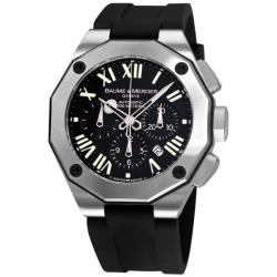 Baume & Mercier Men's 'Riviera XXL' Black Dial Chronograph Watch