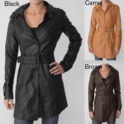 Ci Sono by Adi Junior's Faux Leather Walking Coat