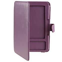 Purple Leather Case for Amazon Kindle 3