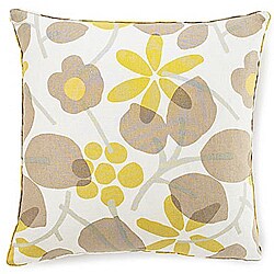 Bethe Leaves Light Brown Decorative Pillow