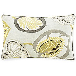 12 x 20-inch Hosta Lily Celedon Cotton Decorative Pillow