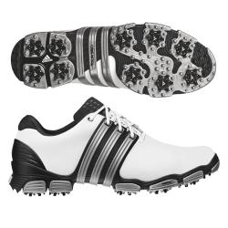 Adidas Men's Tour 360 4.0 White/ Black/ Silver Golf Shoes