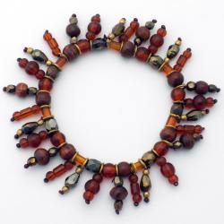 Glass Amber Charm Bracelet (India)