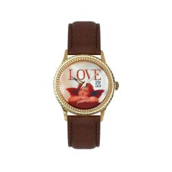 P.S. I Love You Women's Champagne Mother-of-pearl Dial Watch