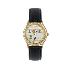 Arjang and Co. P.S. I Love You Stamp Stainless Steel Watch