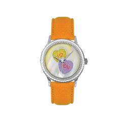 Arjang Women's P.S. I Love You Yellow Dial Watch