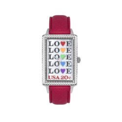 Arjang Women's P.S. I Love You Collection White Dial Watch