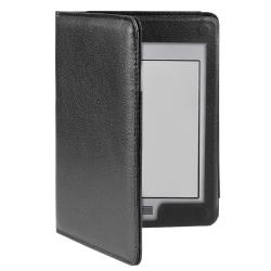 Black Leather Case for Amazon Kindle Touch