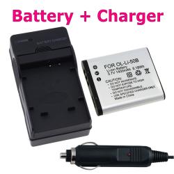 BasAcc Battery/ Charger for Olympus Stylus Tough 6020/ 8000/ 8010