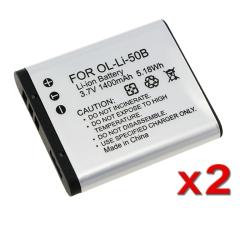 BasAcc Battery Pack 238944 for Olympus LI-50B (Pack of 2)