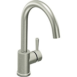 Moen 7100CSL Level Steel One-Handle Kitchen Faucet