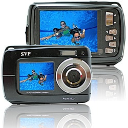 Aqua 5500 Black 18MP Dual Screen Waterproof Digital Camera