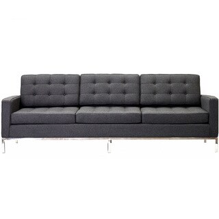 Florence Style Dark Grey Wool Sofa