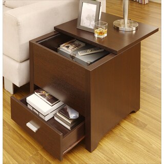 Kai Double Storage Dark Espresso End Table